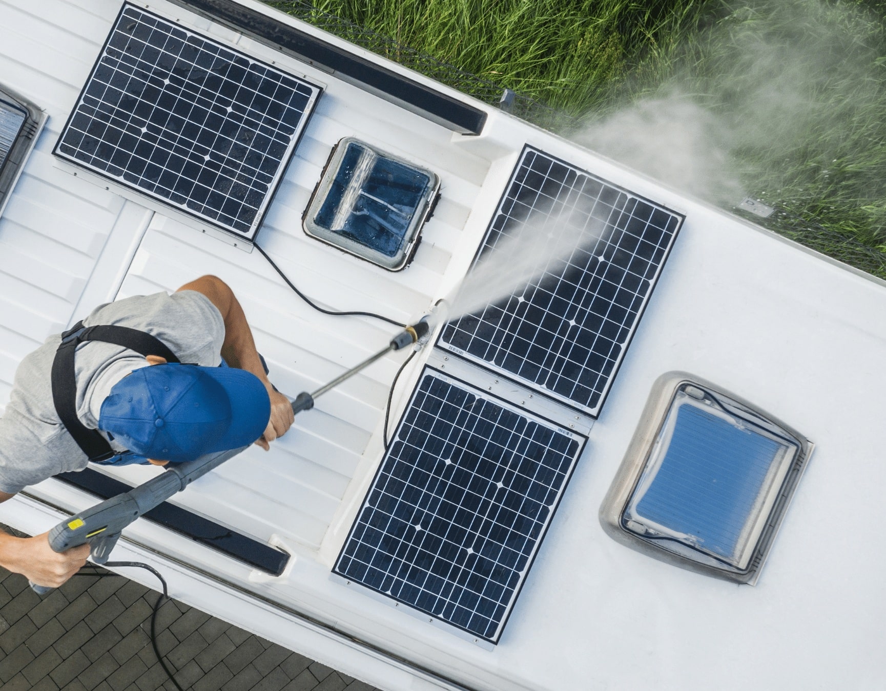 Putting solar on your RV allows you to power all the electrical components without a plug so you can go more places.